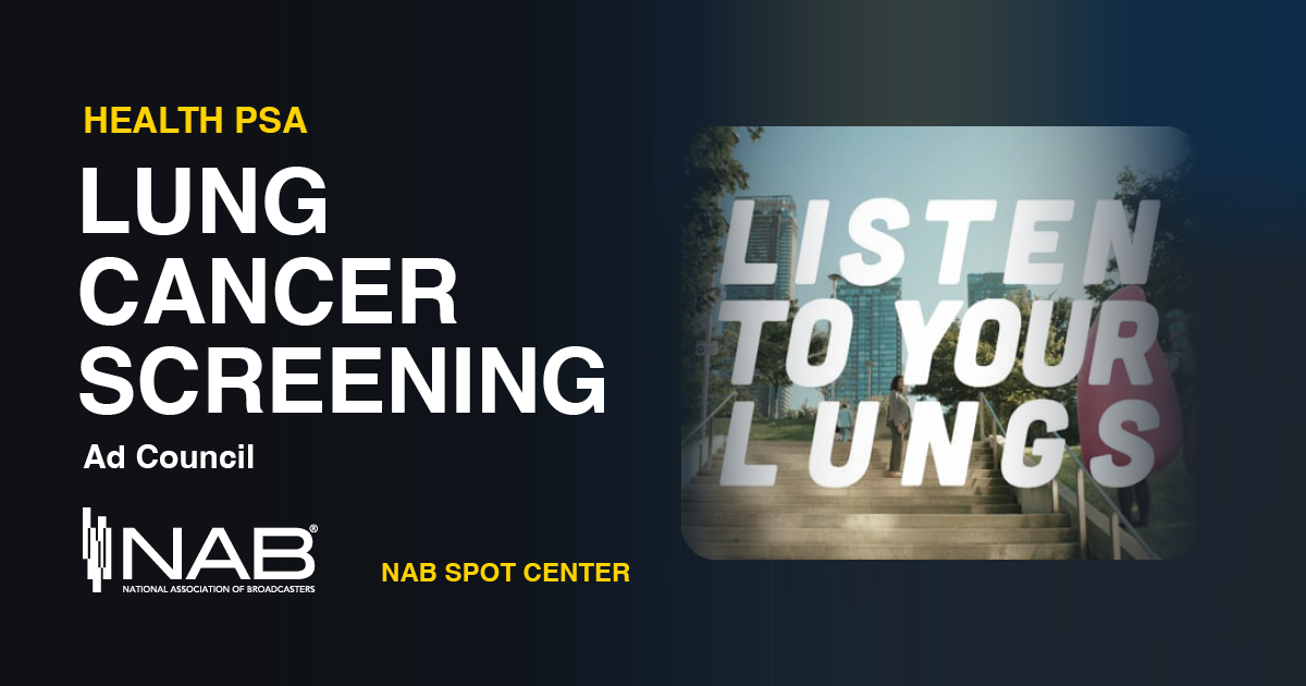 Screening Ad NAB Spot Center | Lung Cancer Screening (Ad Council)